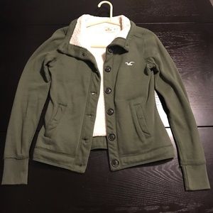 Hollister Green Fleece Jacket